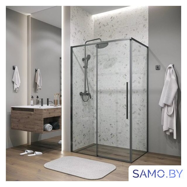 Душевой уголок Grossman Galaxy 140x80x195 120.K33.01.1480.42.00 (графит сатин/прозрачное стекло) - Изображение №6 — Интернет-магазин samo.by