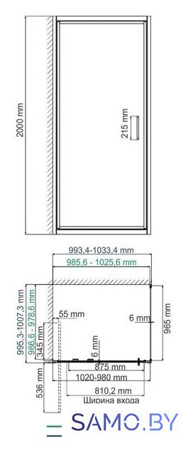 Душевой уголок Wasserkraft Salm 27I22 - Изображение №4 — Интернет-магазин samo.by