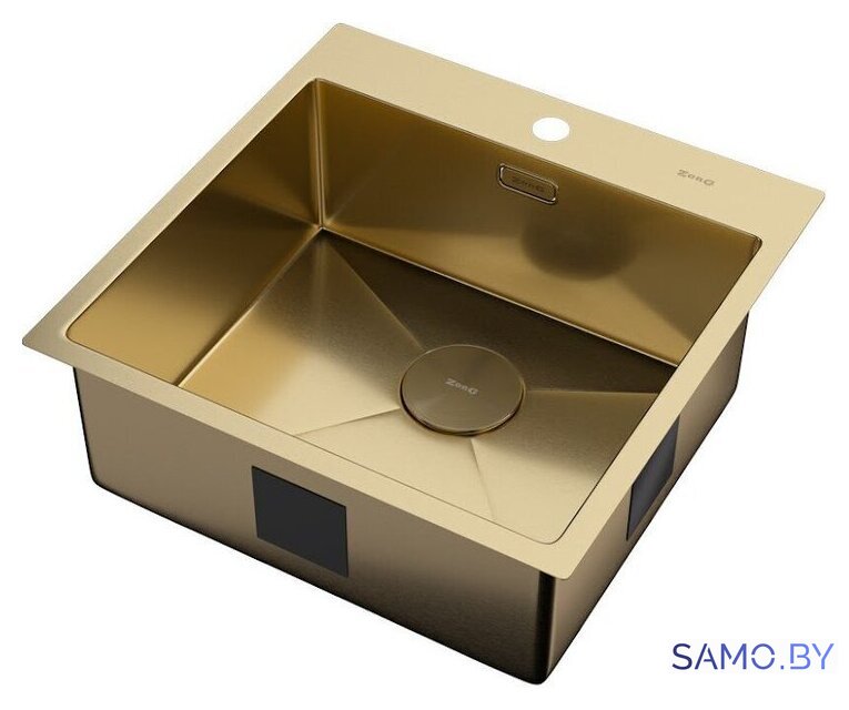 Кухонная мойка ZorG Zerox 51 IF PVD Gold - Изображение №2 — Интернет-магазин samo.by