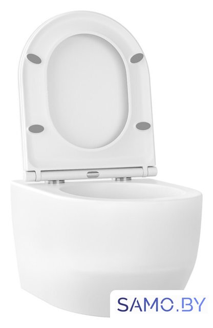 Унитаз подвесной Wellsee Croquis RimFree 182611001 (чаша, пневмокрышка, глянцевый белый) - Изображение №2 — Интернет-магазин samo.by
