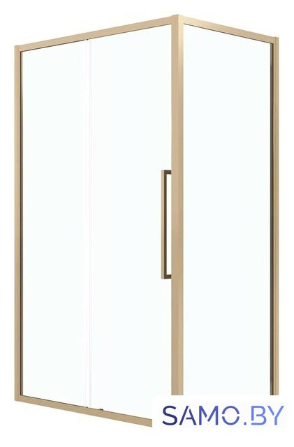 Душевая стенка Grossman Cosmo 70x195 200.K33.02.70.32.00 (золото сатин/стекло прозрачное) - Изображение №4 — Интернет-магазин samo.by