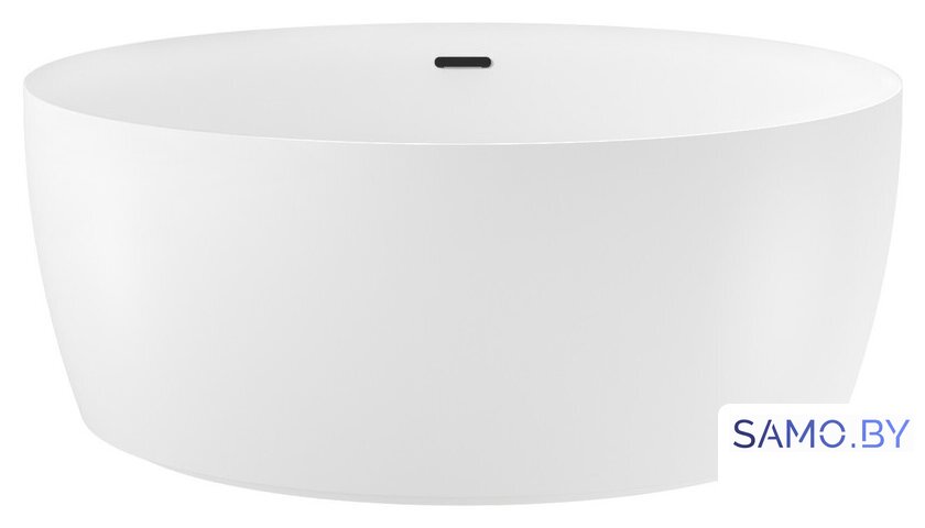 Ванна Wellsee Pour Plus 150x150 237101003 (отдельностоящая ванна белый глянец, экран, ножки, сифон-автомат матовый черный) - Изображение №1 — Интернет-магазин samo.by