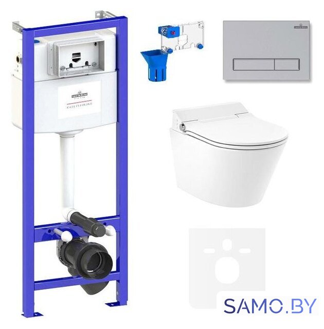 Унитаз подвесной Lavinia Boho Smart V-Clean 7 в 1 87561177 - Изображение №1 — Интернет-магазин samo.by