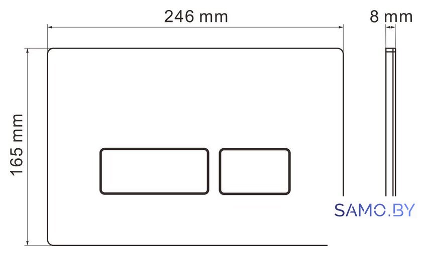 Унитаз подвесной Roxen Antares One Rimless 6 в 1 StounFix Dual Fresh 597373 (кнопка: матовая) - Изображение №22 — Интернет-магазин samo.by