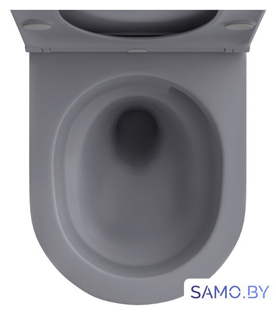 Унитаз подвесной Wellsee Chalice Perfection RimFree 182610001 (чаша, пневмокрышка, матовый серый) - Изображение №3 — Интернет-магазин samo.by