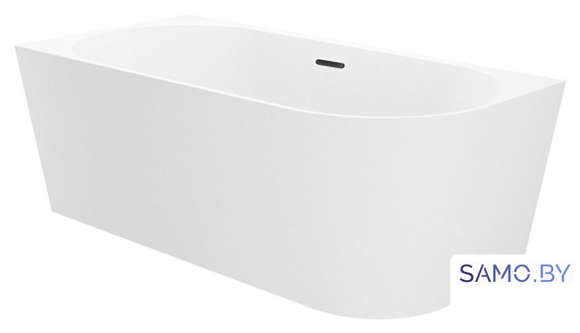 Ванна Wellsee Excellence Pro 180x80 28760803R (пристенная ванна (левая) белый глянец, экран, ножки, сифон-автомат матовый черный) - Изображение №2 — Интернет-магазин samo.by