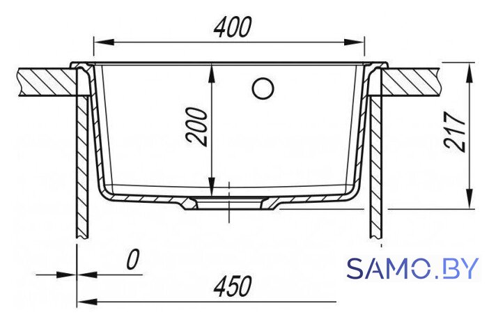 Кухонная мойка ARFEKA Dalago 47 Wet Graphite - Изображение №7 — Интернет-магазин samo.by