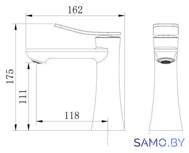 Смеситель Grossman Advans 510.K35.09.320 (золото сатиновый) - Изображение №5 — Интернет-магазин samo.by