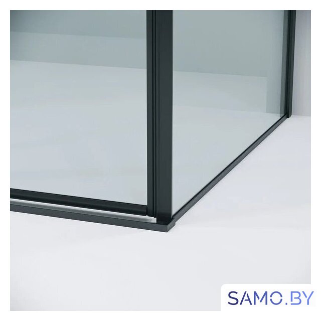 Душевой уголок Grossman Galaxy 100x90x195 120.K33.01.1090.21.00 (черный матовый/прозрачное стекло) - Изображение №5 — Интернет-магазин samo.by
