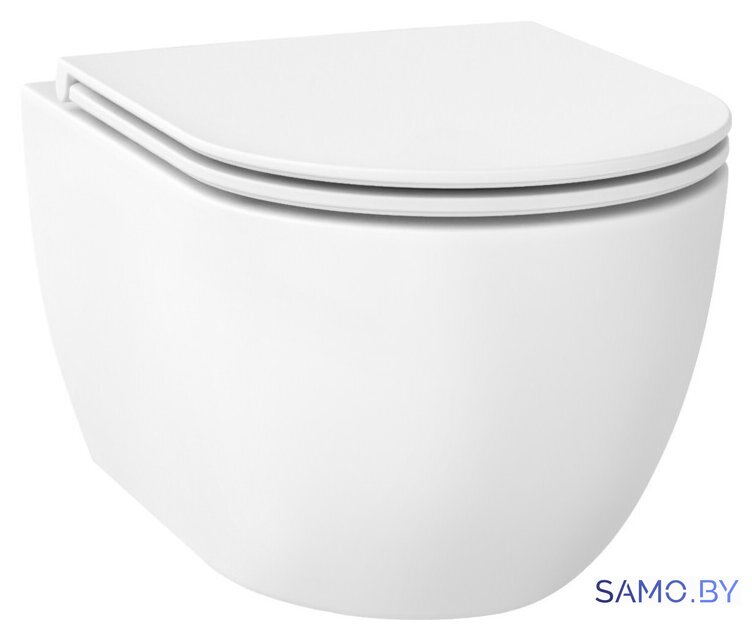 Унитаз подвесной Wellsee Chalice Perfection RimFree 182608001 (чаша, пневмокрышка, матовый белый) - Изображение №1 — Интернет-магазин samo.by