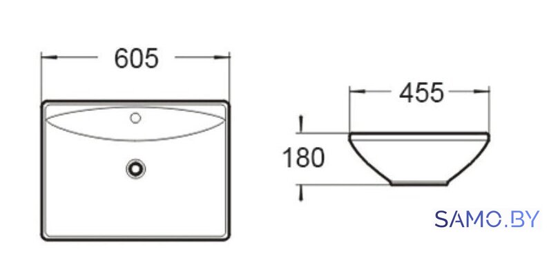 Умывальник SantiLine SL-1015 - Изображение №2 — Интернет-магазин samo.by