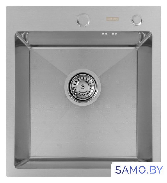 Кухонная мойка ARFEKA ECO AR 450*500 SATIN DECOR MILLET GRAINS - Изображение №2 — Интернет-магазин samo.by