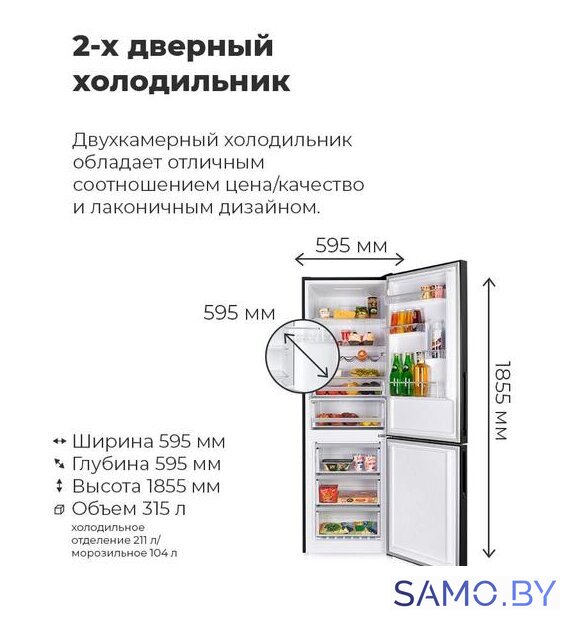 Холодильник MAUNFELD MFF185SFSB - Изображение №15 — Интернет-магазин samo.by