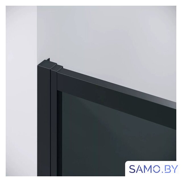 Душевая стенка Grossman Cosmo 90x195 200.K33.02.90.21.10 (черный матовый/стекло тонированное) - Изображение №2 — Интернет-магазин samo.by