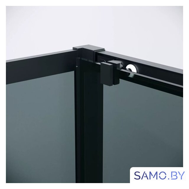 Душевая стенка Grossman Cosmo 90x195 200.K33.02.90.21.10 (черный матовый/стекло тонированное) - Изображение №3 — Интернет-магазин samo.by