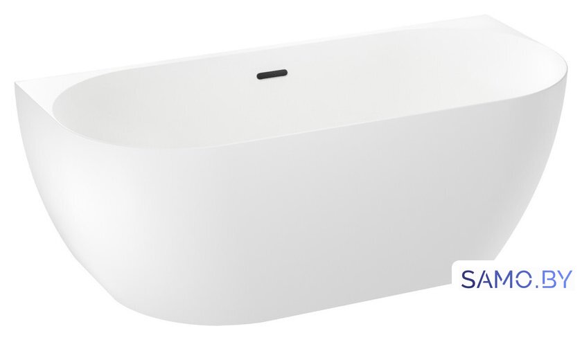 Ванна Wellsee Belle Spa 3.0 170x80 235901003 (пристенная ванна белый глянец, экран, ножки, сифон-автомат матовый черный) - Изображение №2 — Интернет-магазин samo.by