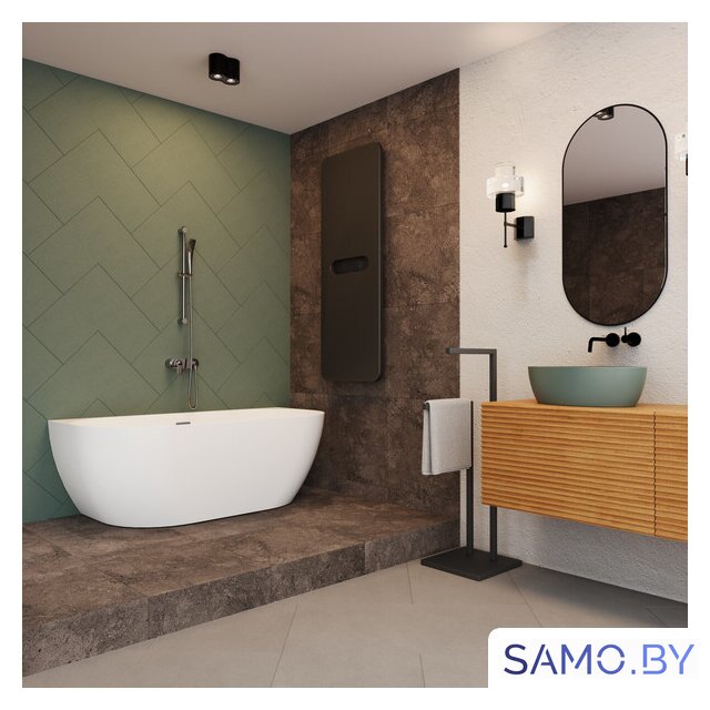 Ванна Wellsee Belle Spa 3.0 170x80 235901003 (пристенная ванна белый глянец, экран, ножки, сифон-автомат матовый черный) - Изображение №8 — Интернет-магазин samo.by