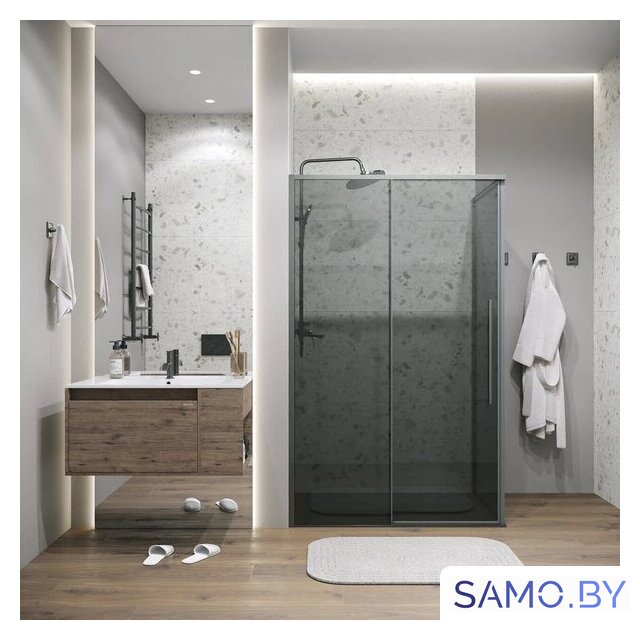 Душевой уголок Grossman Galaxy 110х100х195 120.K33.01.1110.42.10 (графит сатин/тонированное стекло) - Изображение №8 — Интернет-магазин samo.by