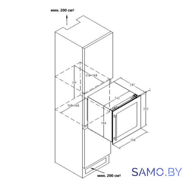 Винный шкаф MAUNFELD MBWC-92DM36 - Изображение №2 — Интернет-магазин samo.by