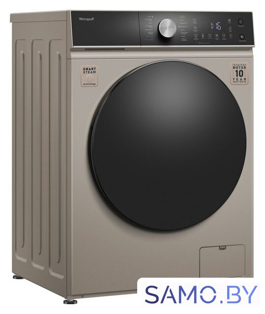 Стирально-сушильная машина Weissgauff WMD 61211 D Inverter Steam Champagne - Изображение №5 — Интернет-магазин samo.by
