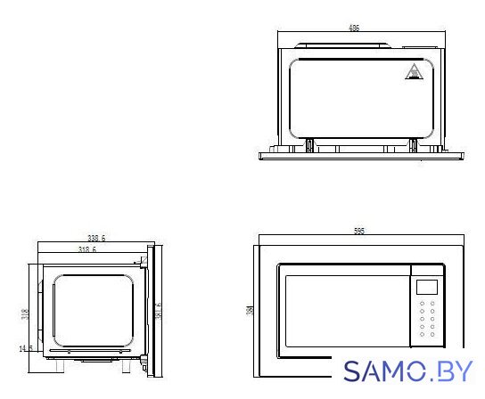 Микроволновая печь ZorG MIO211 S (черный) - Изображение №6 — Интернет-магазин samo.by