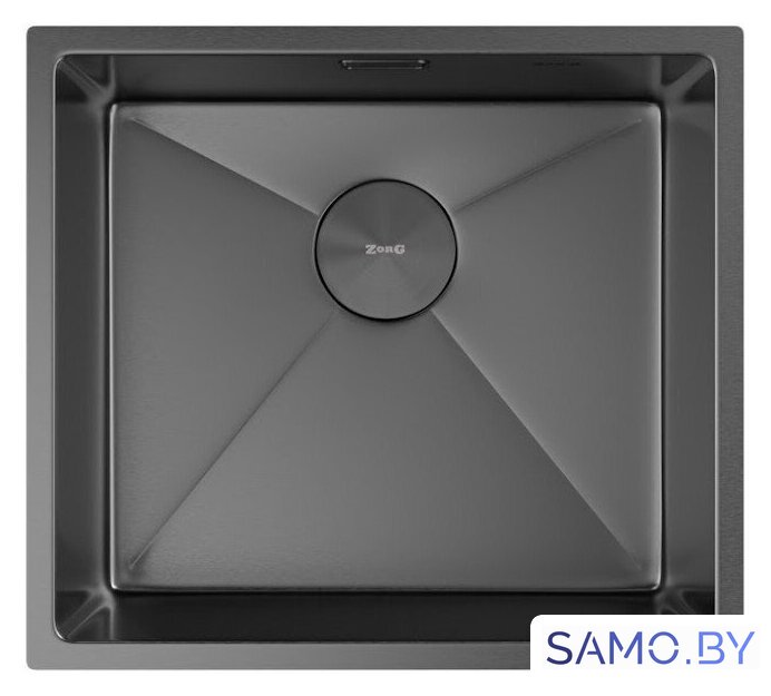 Кухонная мойка ZorG Zerox 49 U / IF PVD Gunblack - Изображение №3 — Интернет-магазин samo.by