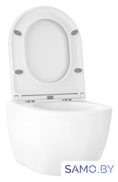Унитаз подвесной Wellsee Chalice Perfection RimFree 182607001 (чаша, пневмокрышка, глянцевый белый) - Изображение №2 — Интернет-магазин samo.by