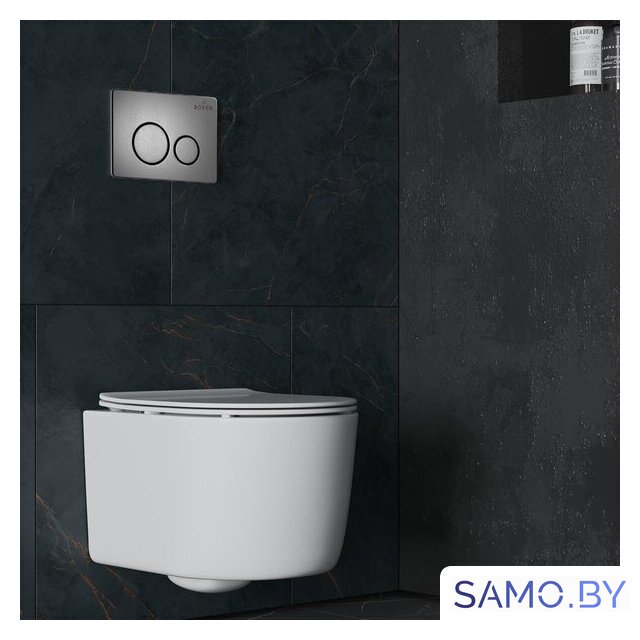 Унитаз подвесной Roxen Simple Compact в комплекте с инсталляцией StounFix Dual Fresh 6 в 1 963592 (кнопка: оружейная сталь) - Изображение №13 — Интернет-магазин samo.by