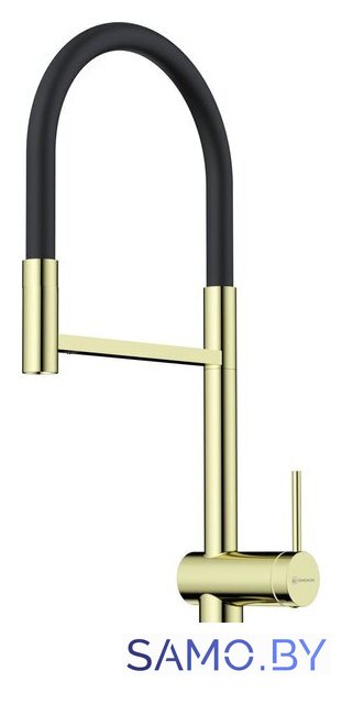 Смеситель Omoikiri Kanto-2 Plus-SB-LG-BL (латунь/светлое золото/черный) - Изображение №1 — Интернет-магазин samo.by