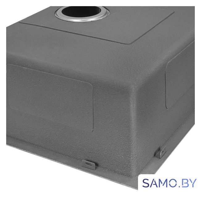 Кухонная мойка ARFEKA ECO AR 450*500 BLACK PVD NANO DECOR MILLET GRAINS - Изображение №5 — Интернет-магазин samo.by