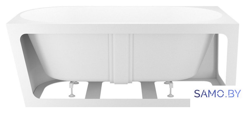 Ванна Wellsee Excellence Pro 170x75 28760704R (пристенная ванна (левая) белый глянец, экран, ножки, сифон-автомат золото) - Изображение №3 — Интернет-магазин samo.by