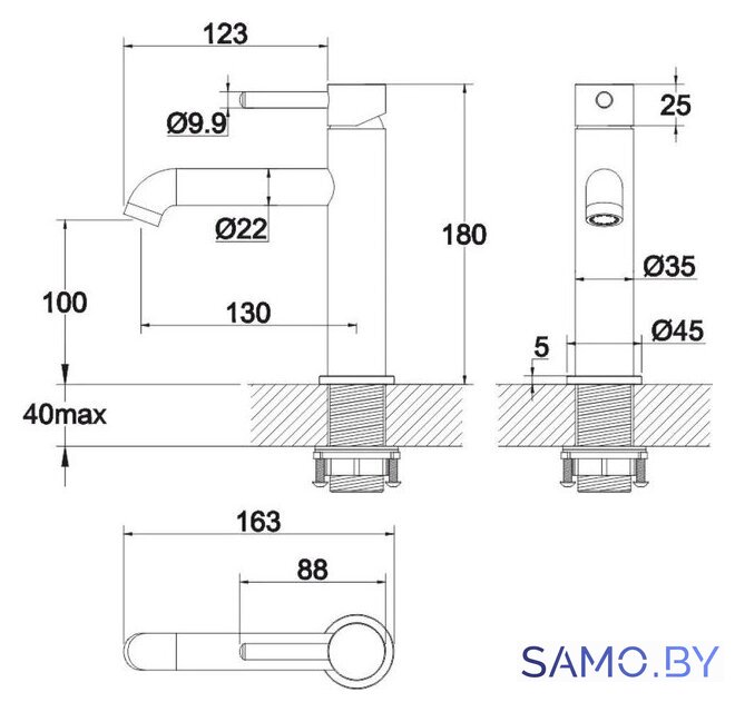 Смеситель Whitecross Y Y1211GL (золото) - Изображение №3 — Интернет-магазин samo.by