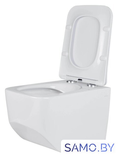 Унитаз подвесной Roxen Boro в комплекте с инсталляцией StounFix Dual Fresh 6 в 1 968466 (кнопка: брашированное золото) - Изображение №8 — Интернет-магазин samo.by