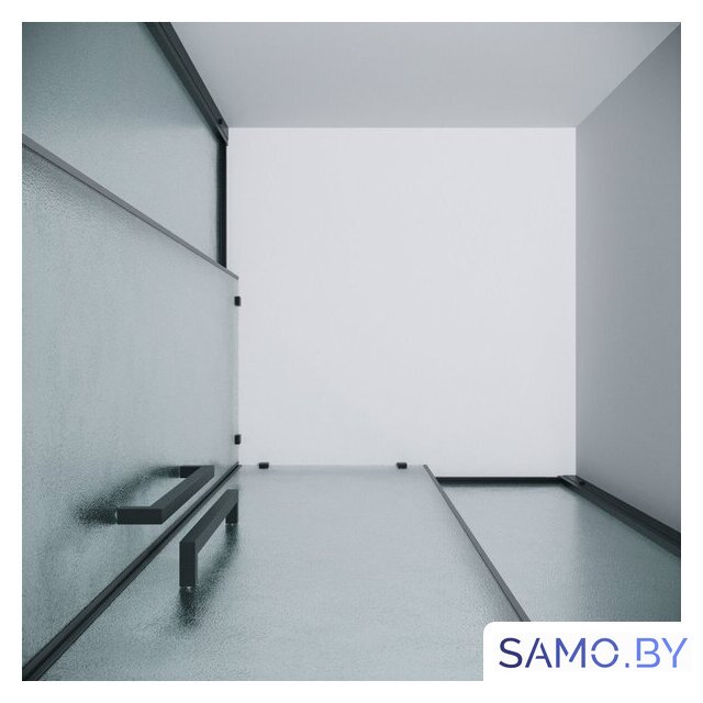 Душевой уголок Grossman Cosmo 90x90x195 300.K33.02.9090.21.02 (черный матовый/шиншилла стекло) - Изображение №6 — Интернет-магазин samo.by