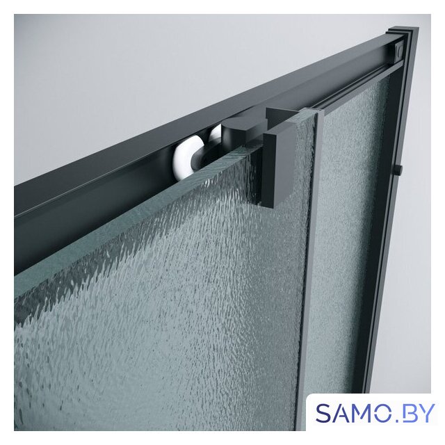Душевой уголок Grossman Cosmo 90x90x195 300.K33.02.9090.21.02 (черный матовый/шиншилла стекло) - Изображение №5 — Интернет-магазин samo.by