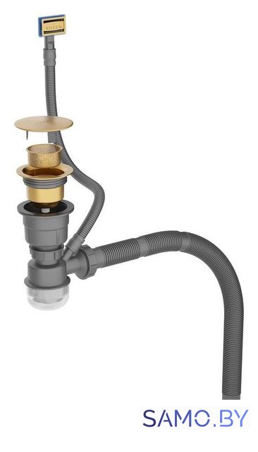 Кухонная мойка Roxen Simple 560220-50G-GR золото/текстурная PVD покрытие (с коландером и дозатором) - Изображение №18 — Интернет-магазин samo.by