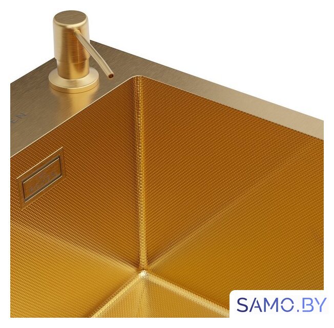 Кухонная мойка Roxen Simple 560220-50G-GR золото/текстурная PVD покрытие (с коландером и дозатором) - Изображение №14 — Интернет-магазин samo.by