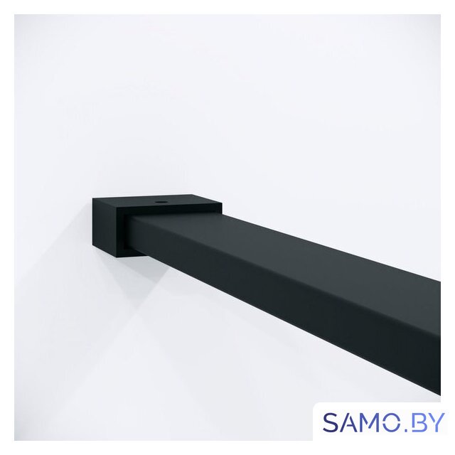 Душевая стенка Niagara Nova NG-781-12BLACK 120x200 (черный матовый/эффект битого стекла) - Изображение №4 — Интернет-магазин samo.by
