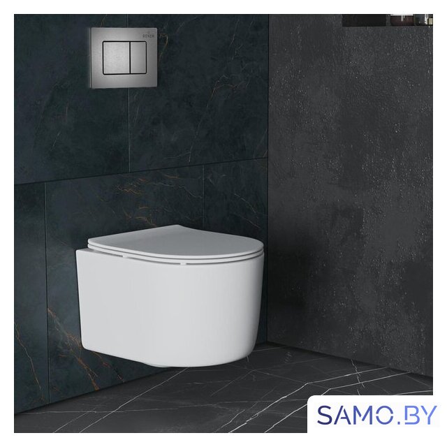 Унитаз подвесной Roxen Simple Compact в комплекте с инсталляцией StounFix Dual Fresh 6 в 1 954681 (кнопка: оружейная сталь) - Изображение №17 — Интернет-магазин samo.by