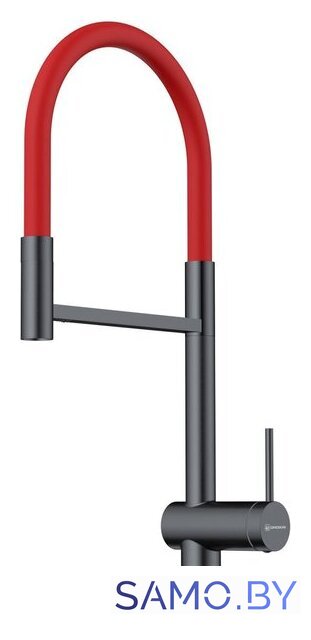 Смеситель Omoikiri Kanto-2 Plus-SB-GM-R (латунь/вороненая сталь/красный) - Изображение №1 — Интернет-магазин samo.by