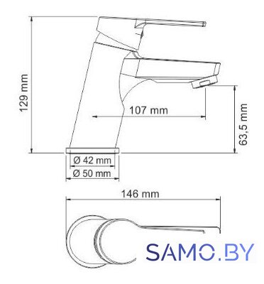 Смеситель Wasserkraft Rhin 4403 - Изображение №3 — Интернет-магазин samo.by
