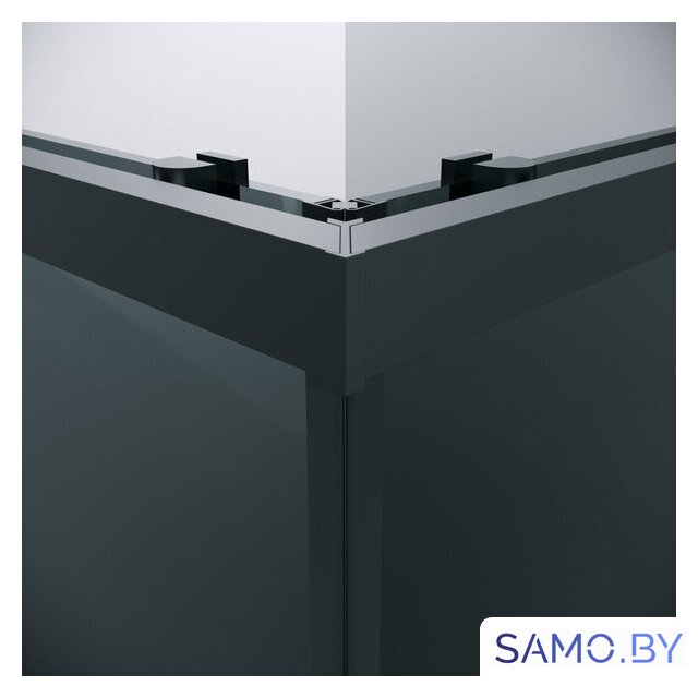 Душевой уголок Grossman Cosmo 90x90x195 300.K33.02.9090.21.10 (черный матовый/тонированное стекло) - Изображение №4 — Интернет-магазин samo.by