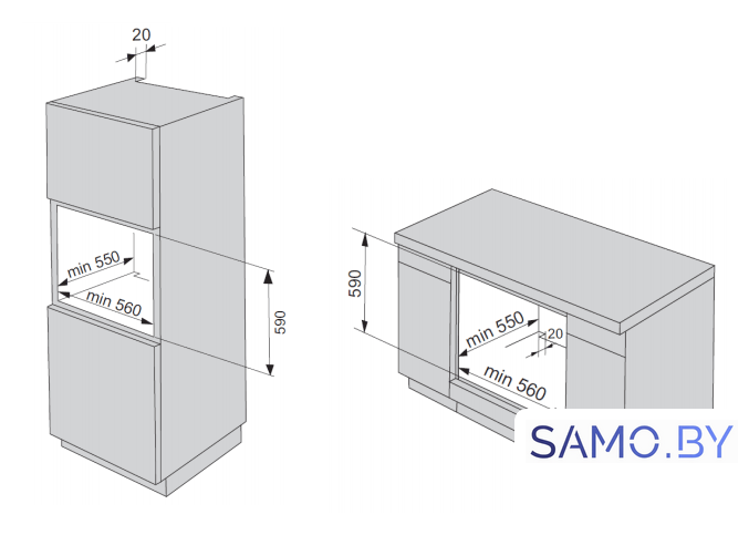 Электрический духовой шкаф MAUNFELD EOEC.586B2 - Изображение №4 — Интернет-магазин samo.by