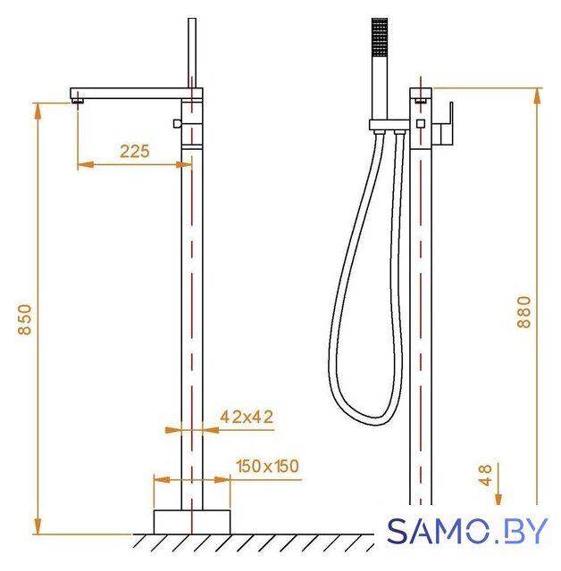 Смеситель RGW SP-350 511405350-01 - Изображение №2 — Интернет-магазин samo.by