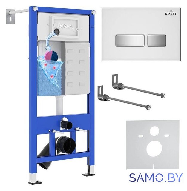 Инсталляция для унитаза Roxen StounFix Dual Fresh 871161 - Изображение №1 — Интернет-магазин samo.by