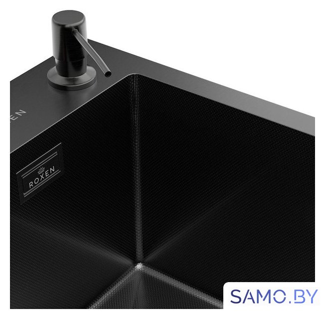 Кухонная мойка Roxen Simple 560220-50B-GR графит/текстурная PVD покрытие (с коландером и дозатором) - Изображение №13 — Интернет-магазин samo.by