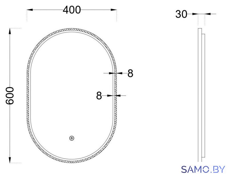  Roxen Зеркало Grown 510200-60GM 40x60 - Изображение №16 — Интернет-магазин samo.by