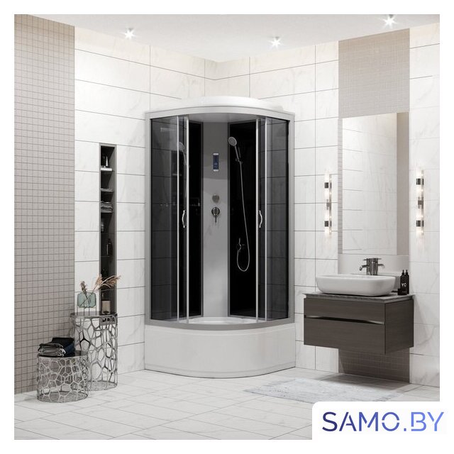 Душевая кабина Niagara NG-2507-14P 80x80x215 (тонированное стекло) - Изображение №1 — Интернет-магазин samo.by