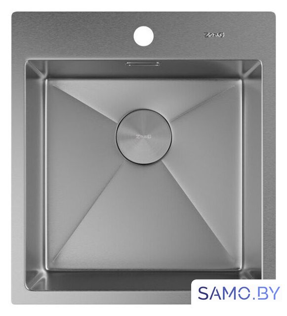 Кухонная мойка ZorG Zerox 46 IF Steel - Изображение №3 — Интернет-магазин samo.by