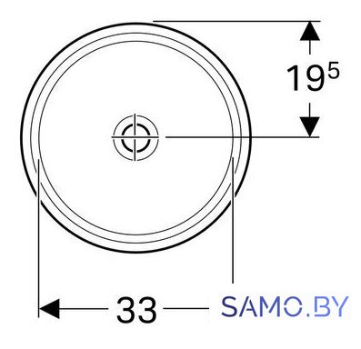 Умывальник Geberit VariForm 500.746.01.2 - Изображение №2 — Интернет-магазин samo.by